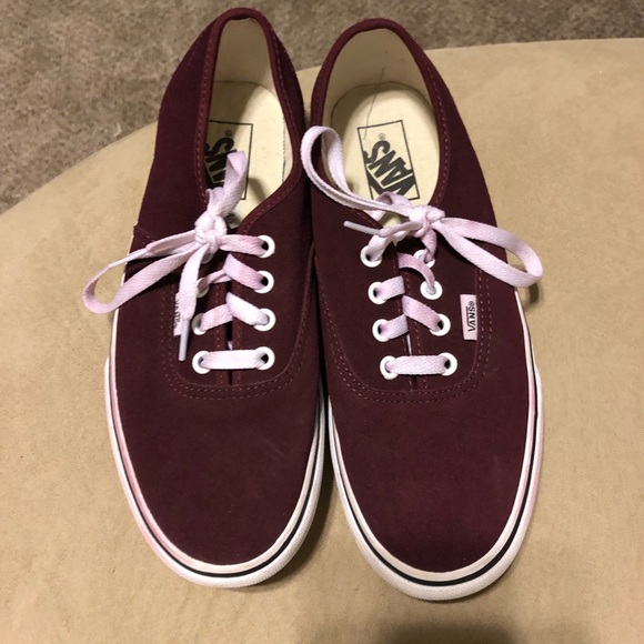maroon platform vans